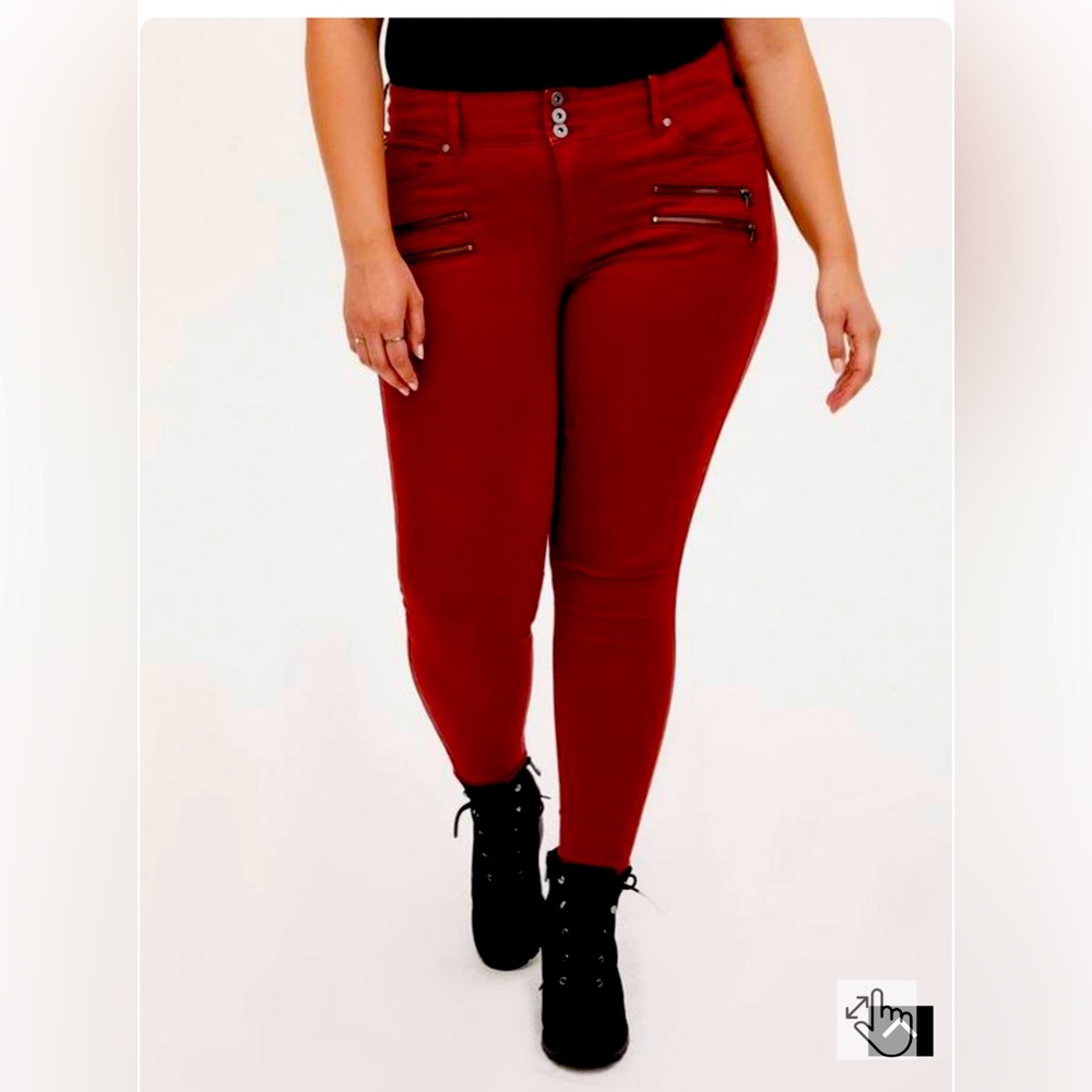 Torrid Size 16 Regular Red high rise Jegging. Gently used, perfect condition.